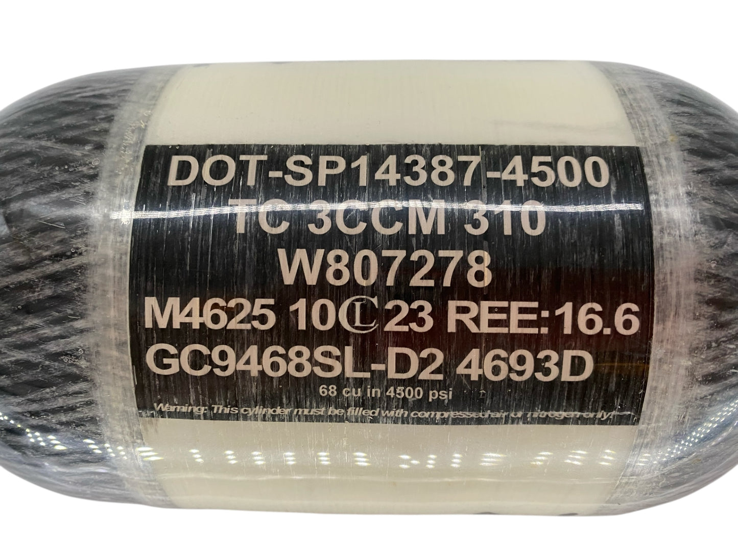 Ninja Lite 68/4500 Paintball Tank - TANK ONLY