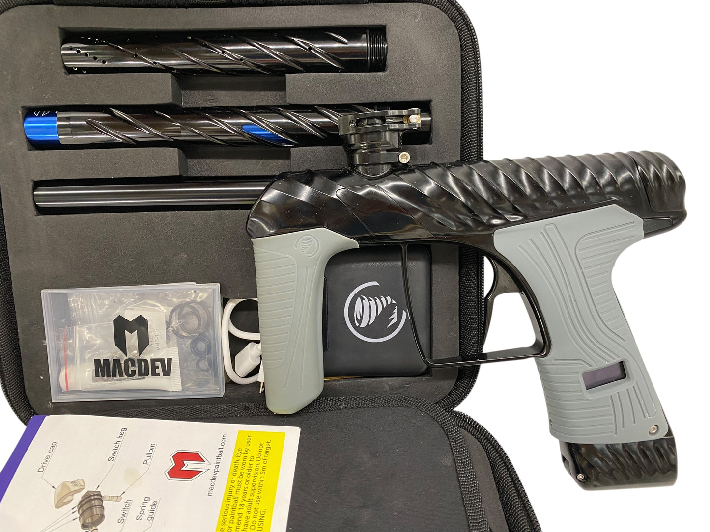 MacDev TWISTER Cyclone Gloss Black Paintball Gun