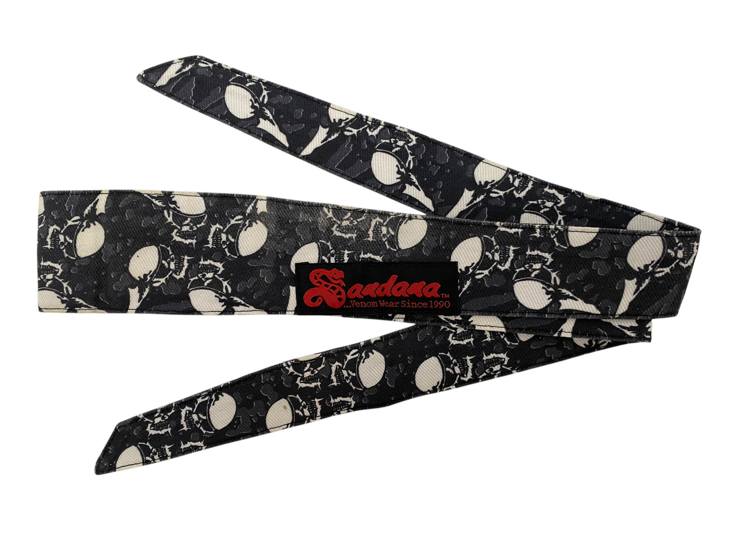 Sandana Headband Black Flying Skulls