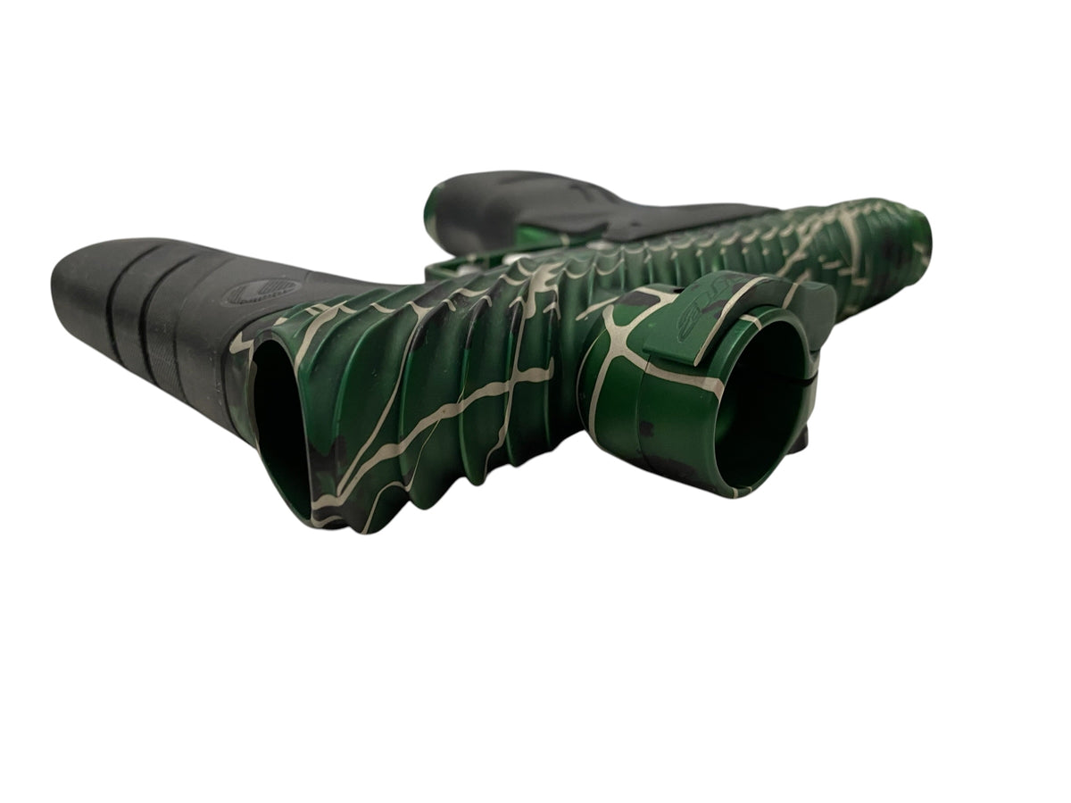 Dye DSR+ TWISTER Green Splash + Matching Mech Paintball Gun