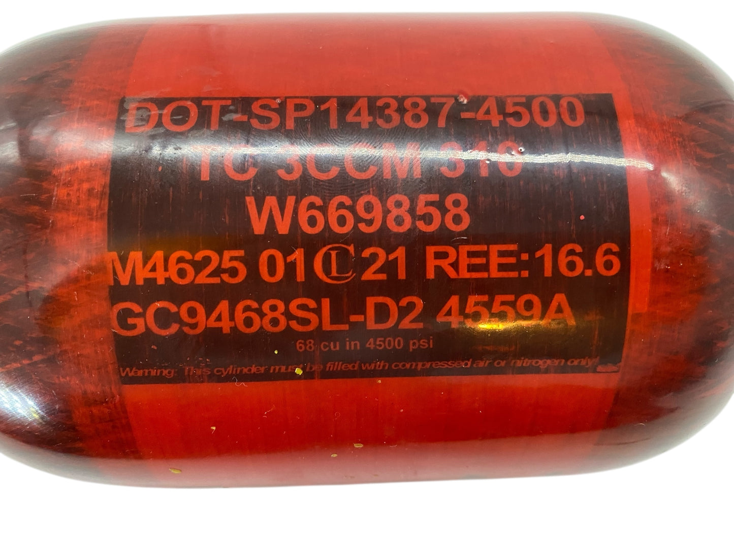 Ninja Lite 68/4500 Paintball Tank