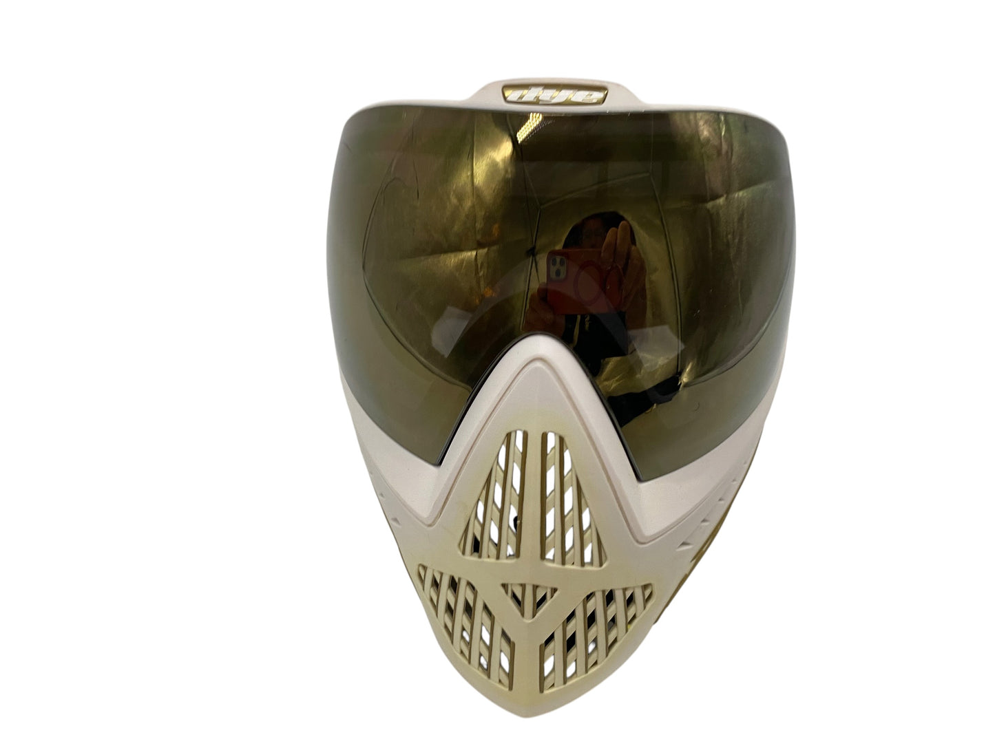 Dye i5 White/Gold Paintball Mask Goggles