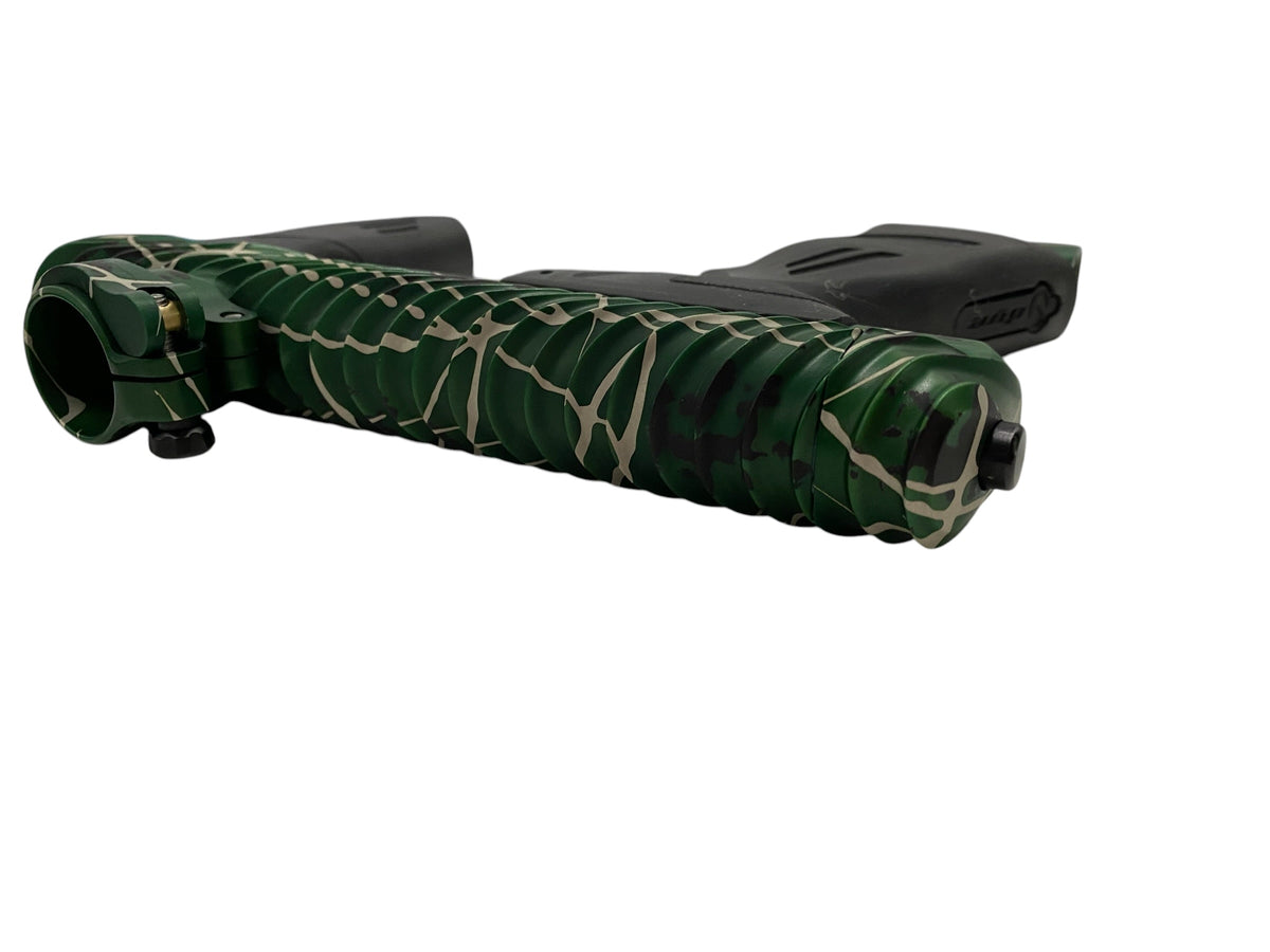 Dye DSR+ TWISTER Green Splash + Matching Mech Paintball Gun