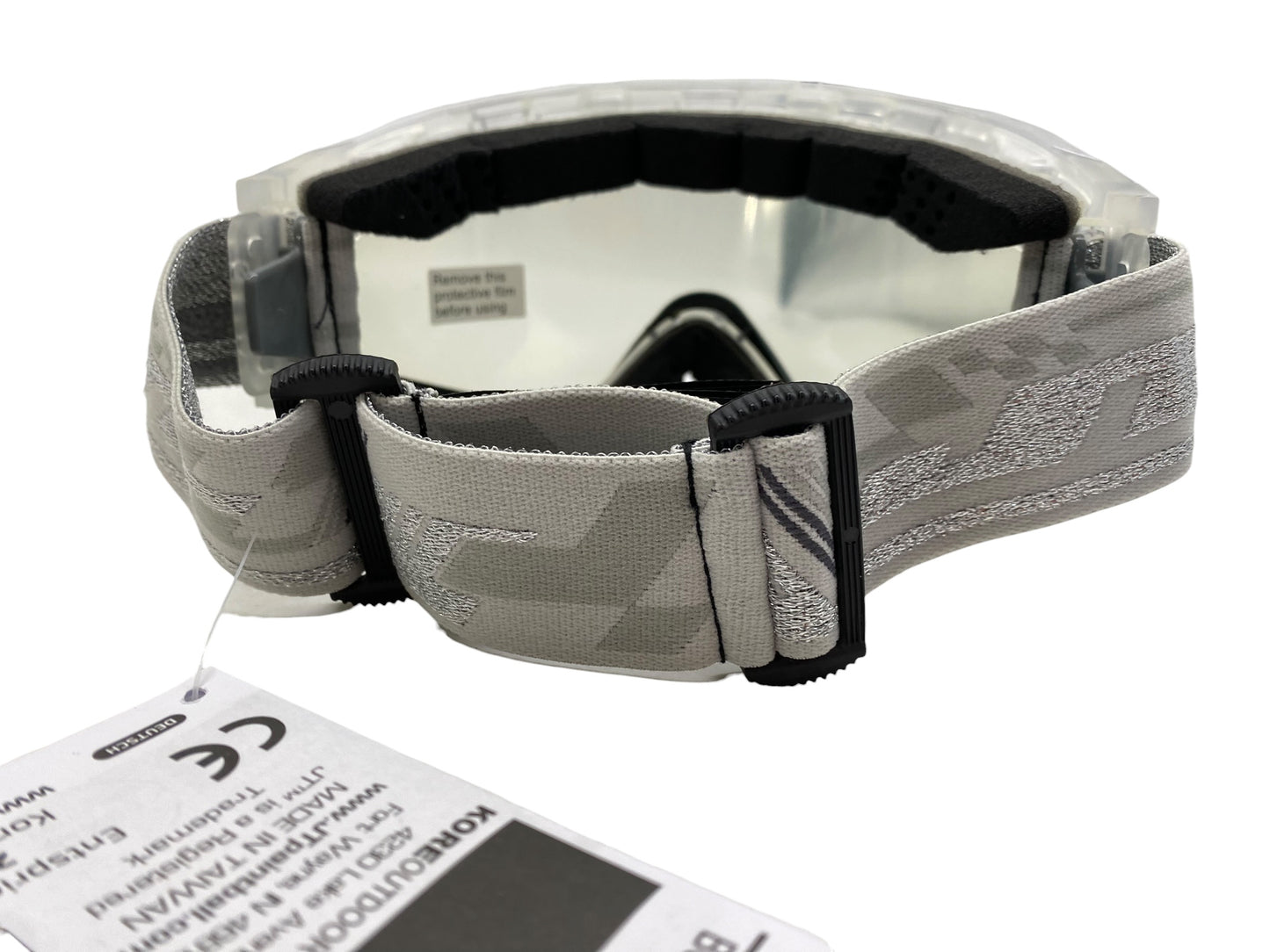 NEW JT ProFlex QLS Goggle Frame w/ Lens & Strap - Ice Clear