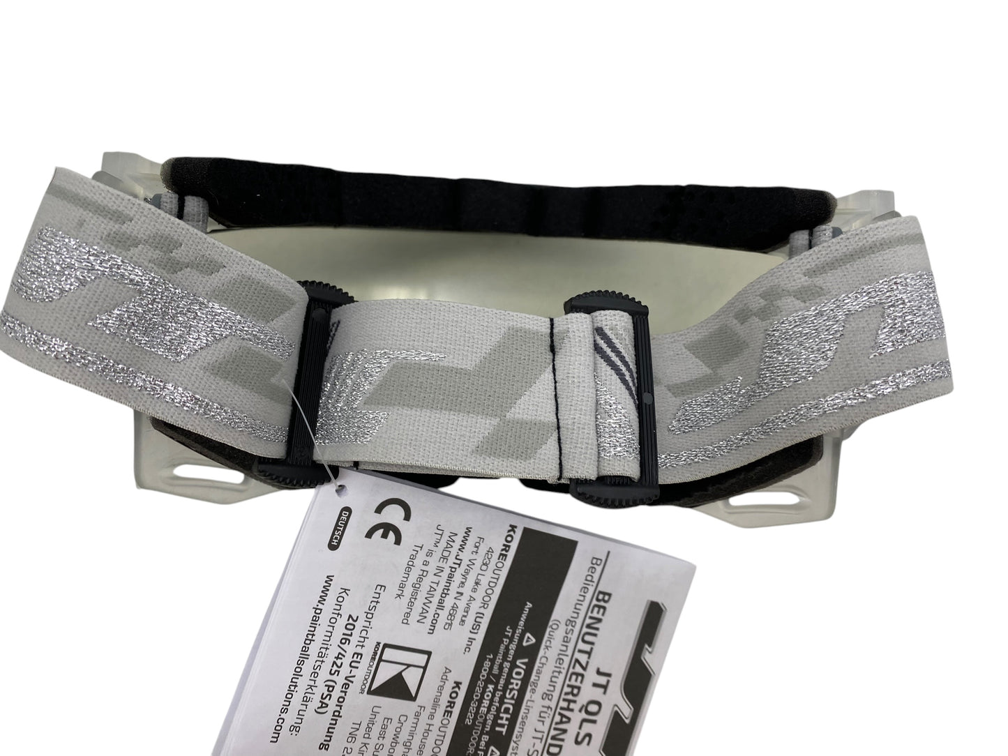 NEW JT ProFlex QLS Goggle Frame w/ Lens & Strap - Ice Clear