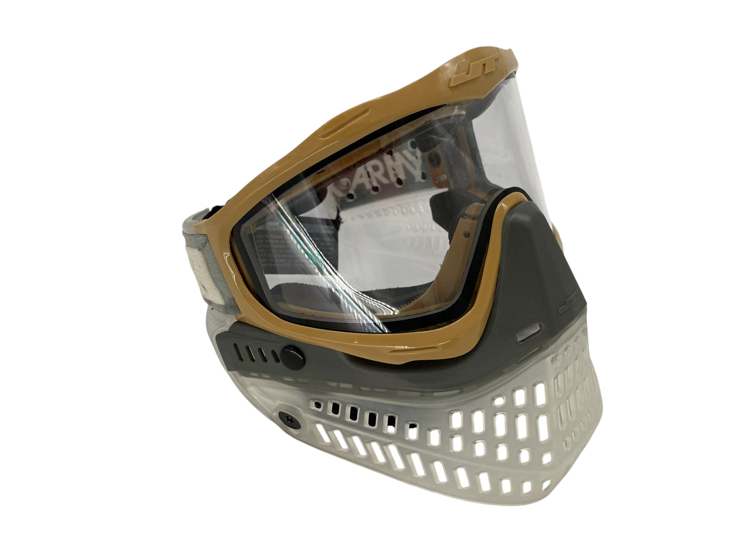 Jt Pro flex Paintball Mask Goggle Clear Grey Brown