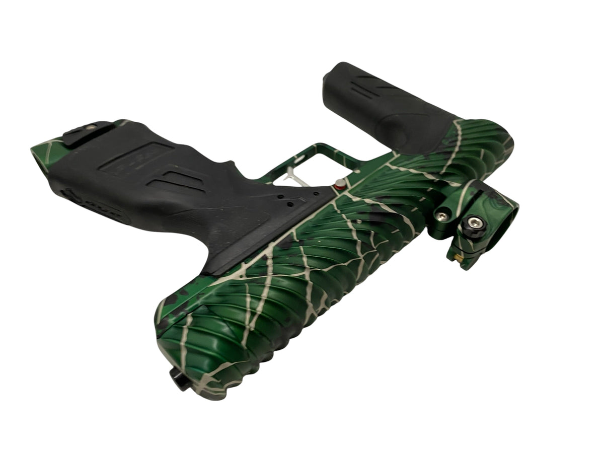 Dye DSR+ TWISTER Green Splash + Matching Mech Paintball Gun