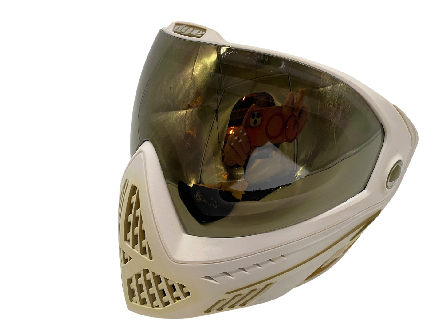 Dye i5 White/Gold Paintball Mask Goggles