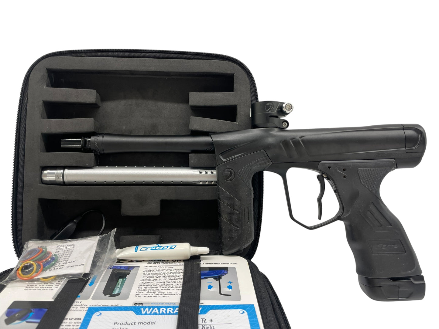 Dye DSR+ Black/Silver Paintball Gun W/ IM PRO KIT