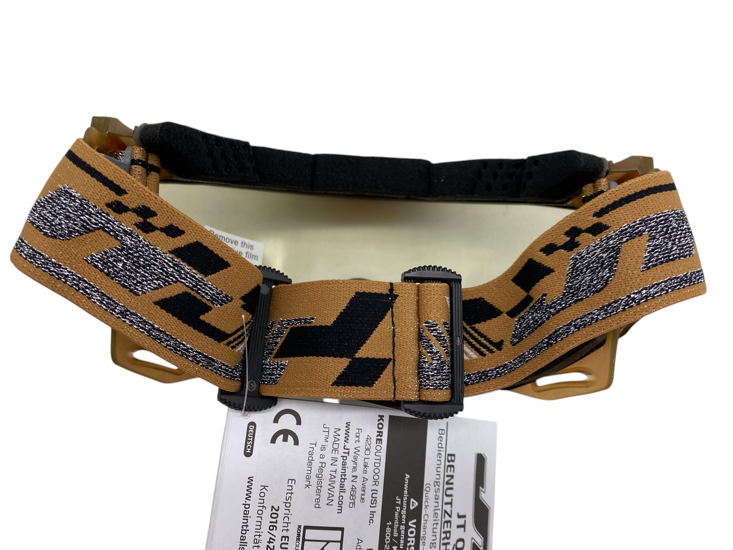 NEW JT QLS Goggle Frame w Lens and Strap Brown Ice