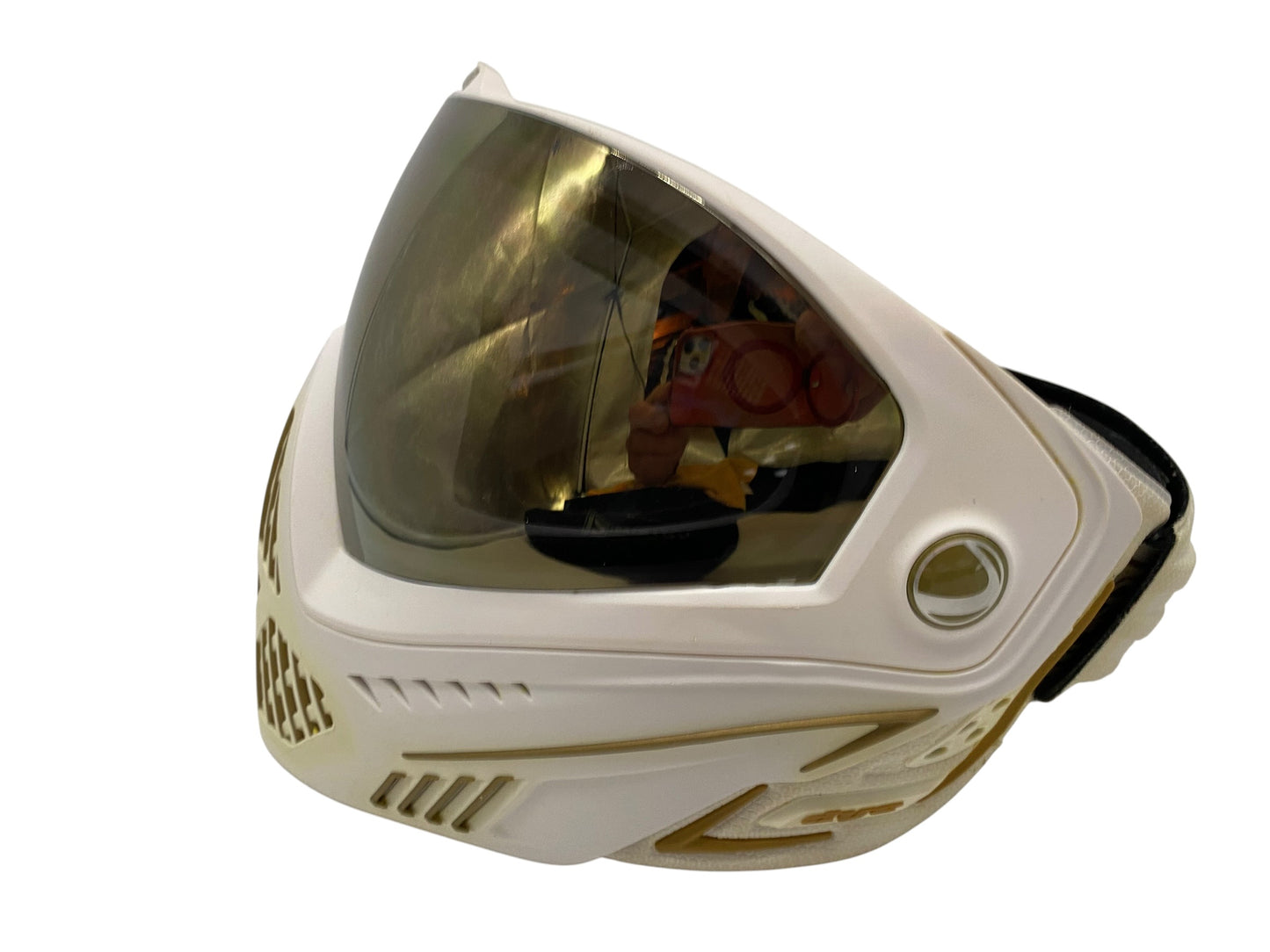 Dye i5 White/Gold Paintball Mask Goggles
