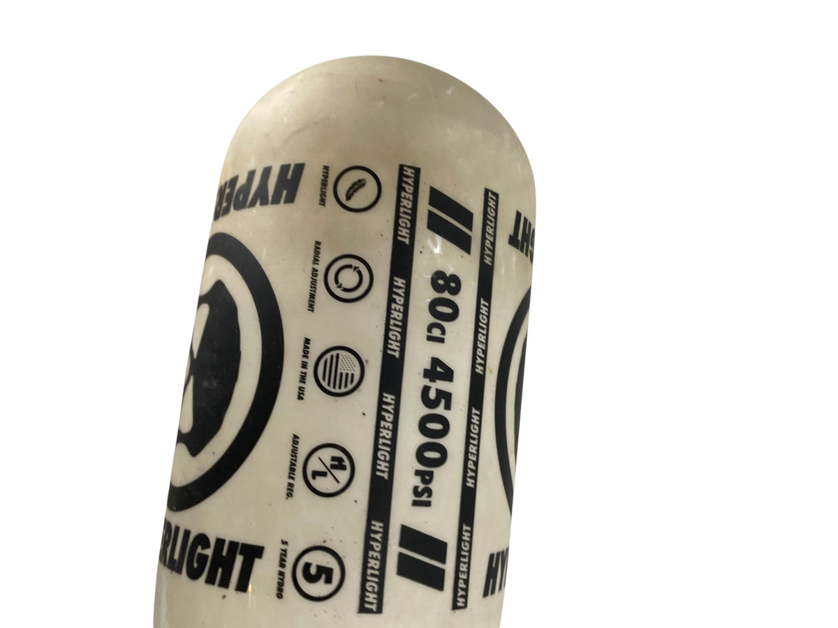 Infamous Hyperlight 80/4500 Paintball Tank Bottle White
