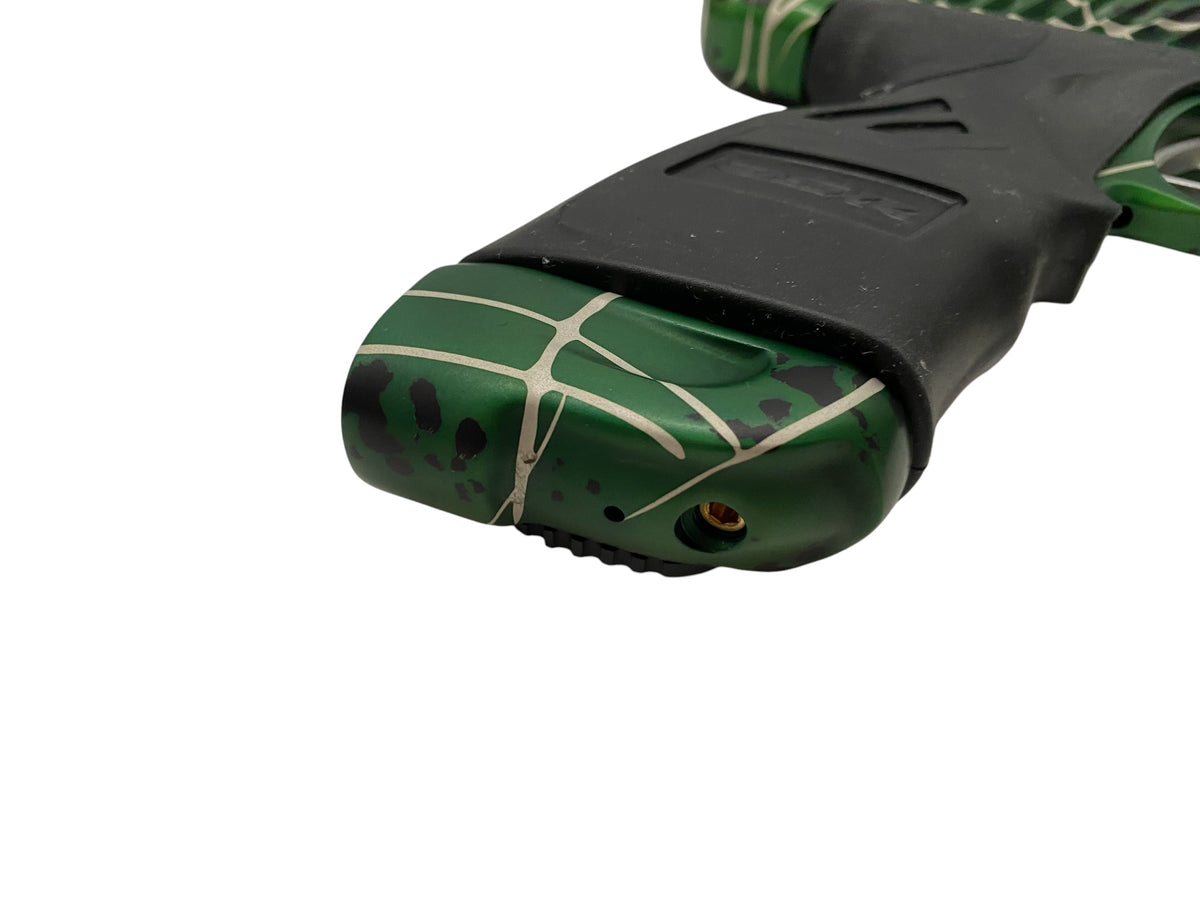 Dye DSR+ TWISTER Green Splash + Matching Mech Paintball Gun