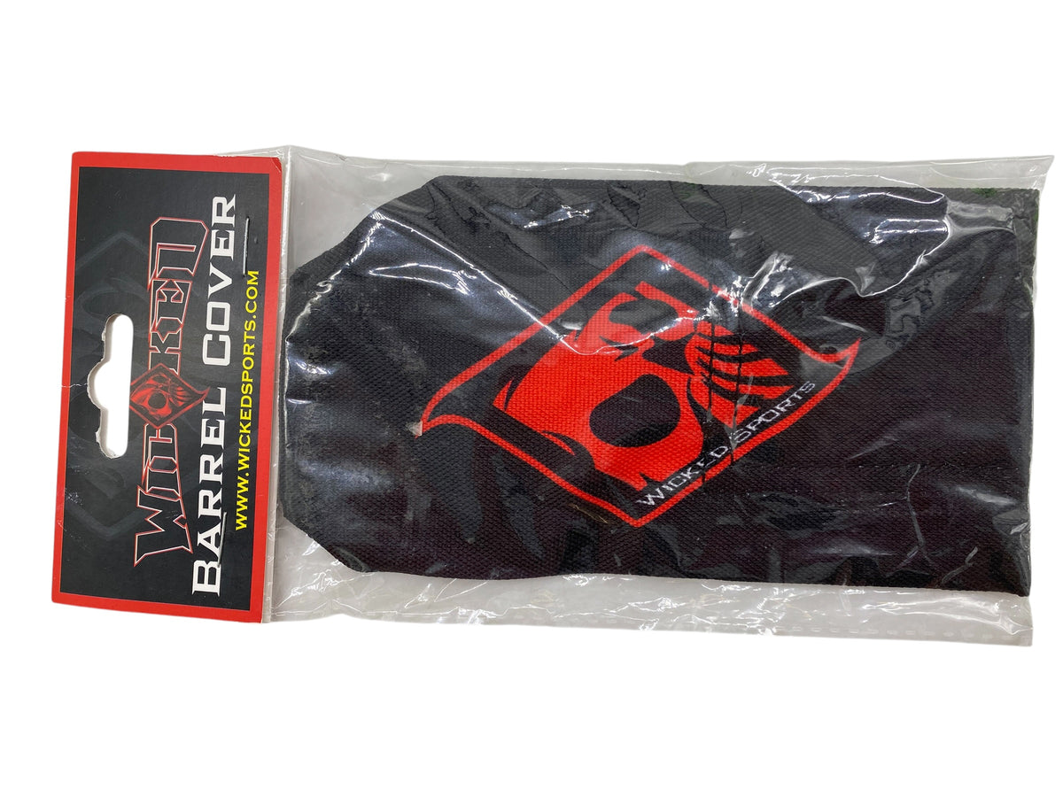 NEW Wicked Sports Paintball Barrel Cover / Sock - WS Logo - Black