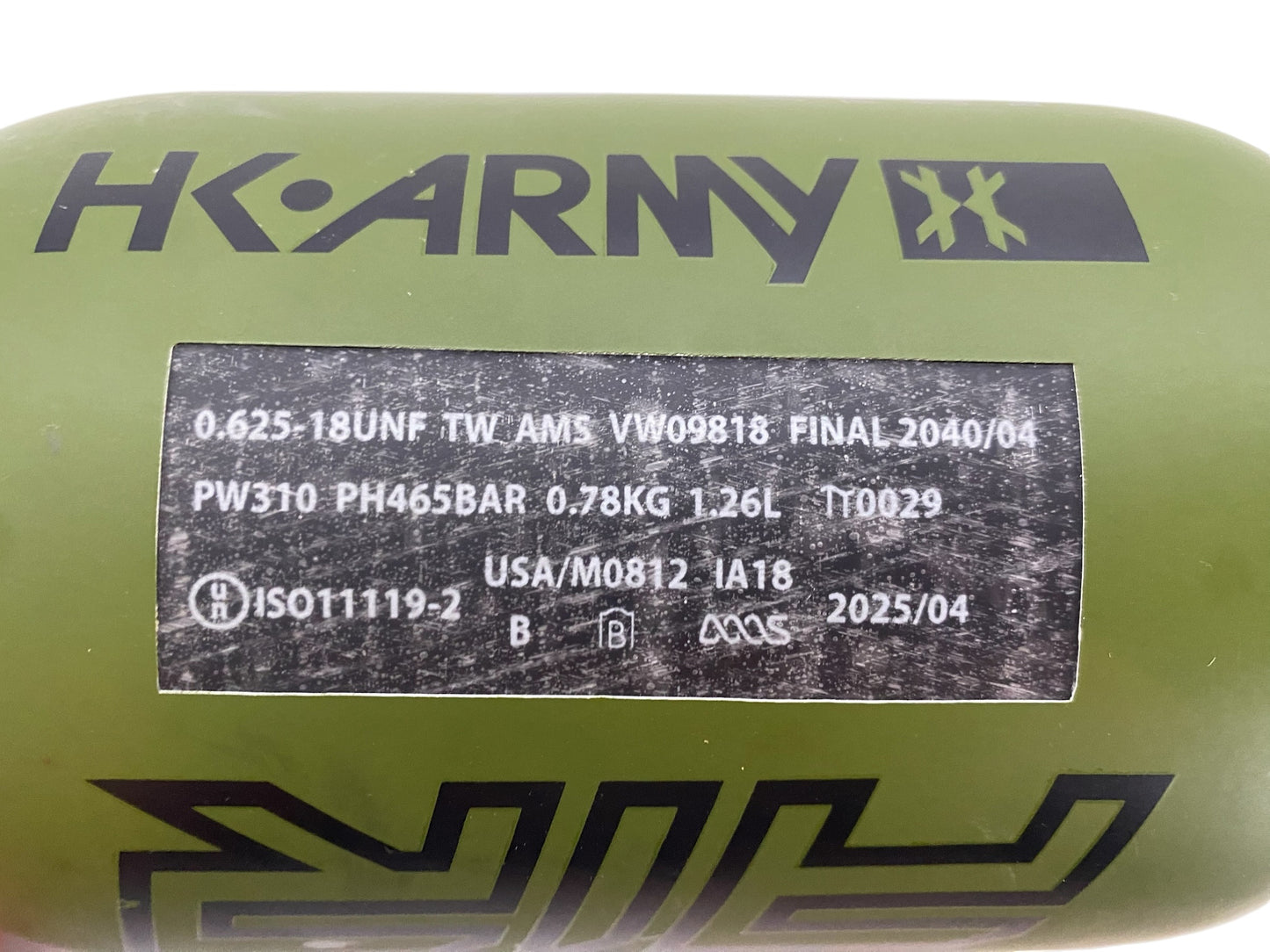 Hk Army Alpha Air Paintball Tank Olive