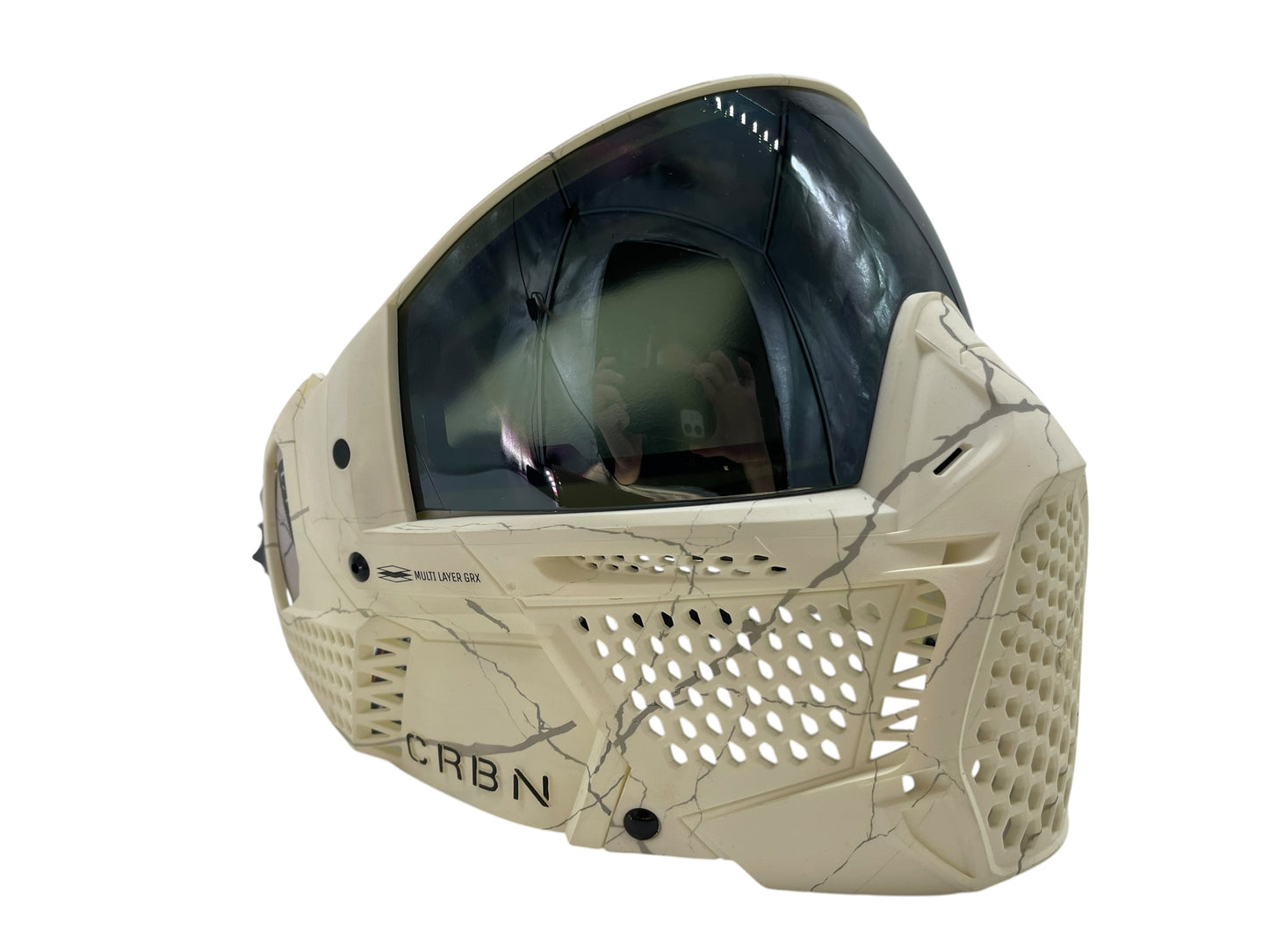 Carbon CRBN Zero GRX Paintball Mask (More Coverage) - Fracture Bone