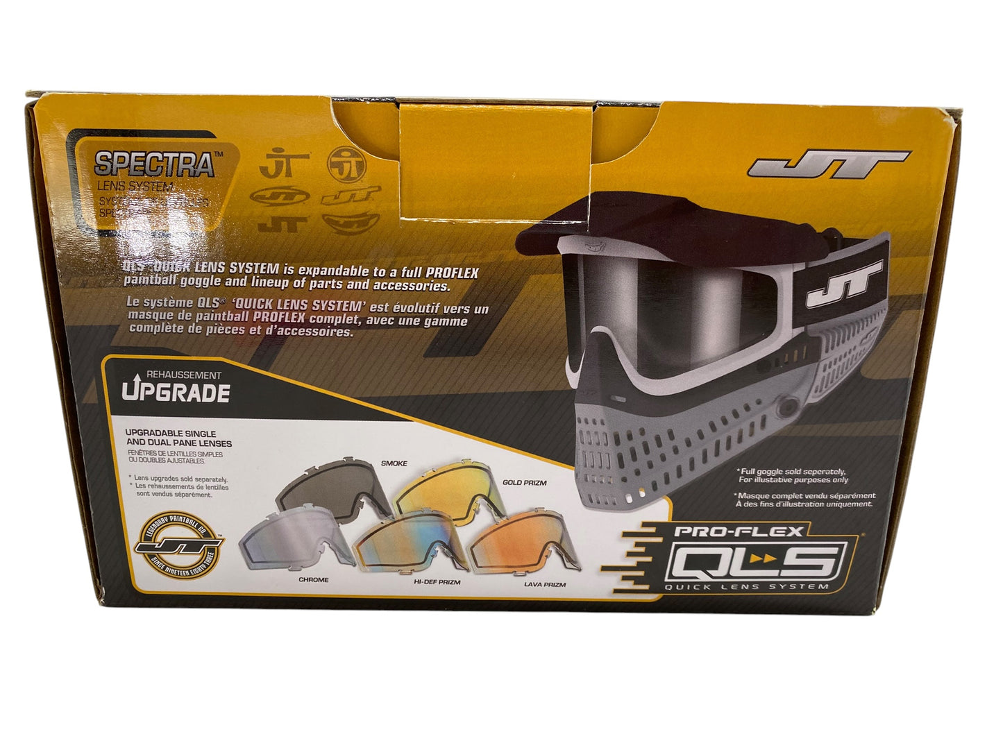 NEW JT QLS Goggle Frame w Lens and Strap Brown Ice