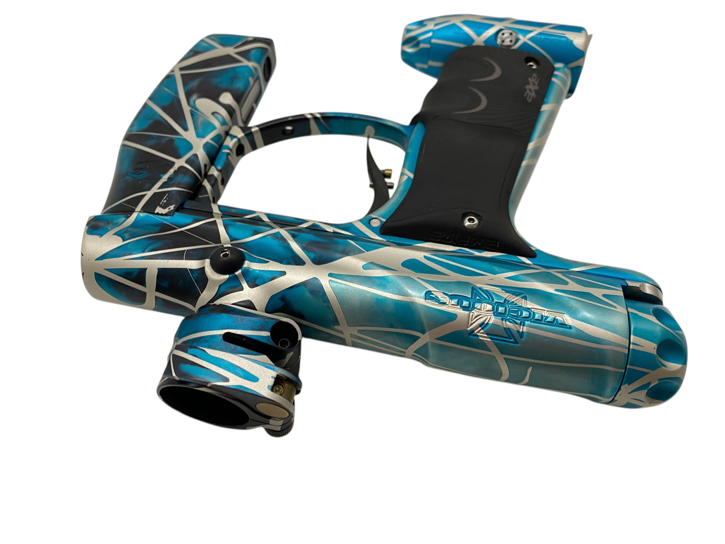 Empire Vicious Axe Redline Oled Paintball Gun Blue/White/Black Splash