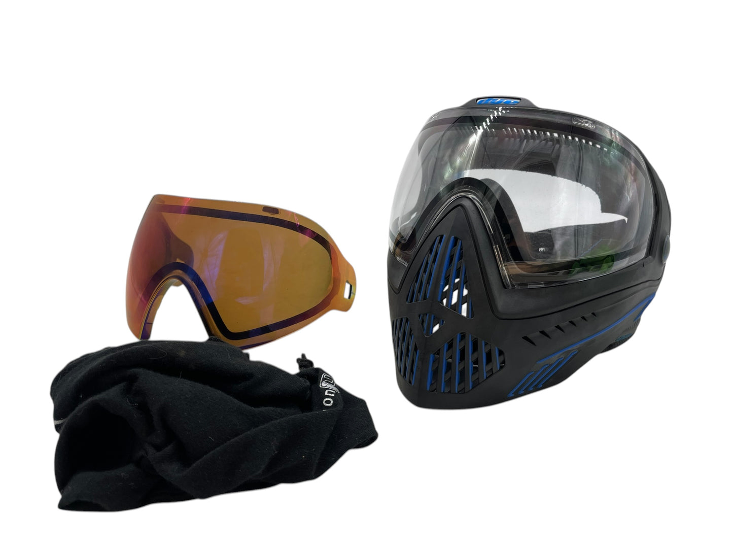 Dye i5 W/ Black/Blue & Extra Lens Paintball Mask Goggles