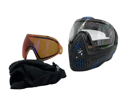 Dye i5 W/ Black/Blue & Extra Lens Paintball Mask Goggles