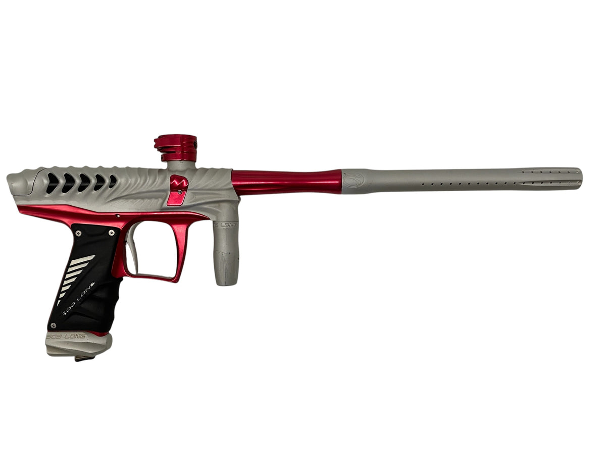 Bob Long Ripper Paintball Gun Silver Red