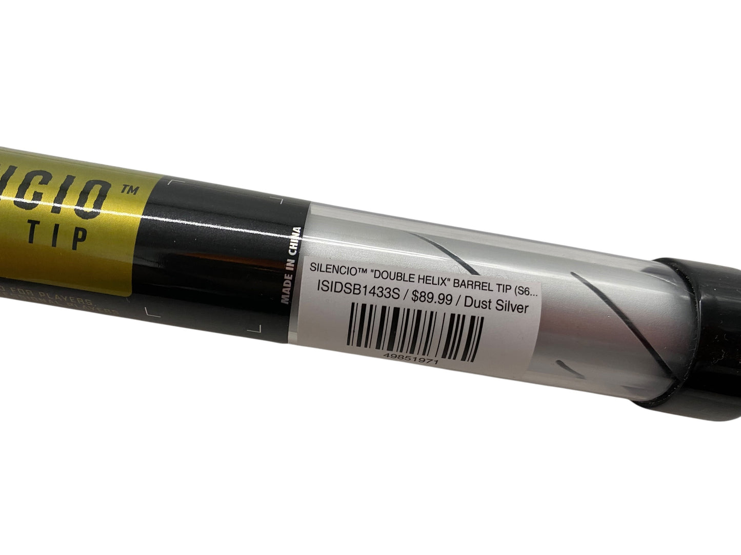 SILENCIO™ "DOUBLE HELIX" BARREL TIP : Dust Silver