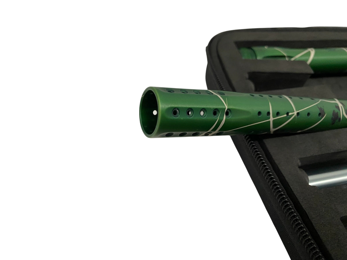 Dye DSR+ TWISTER Green Splash + Matching Mech Paintball Gun