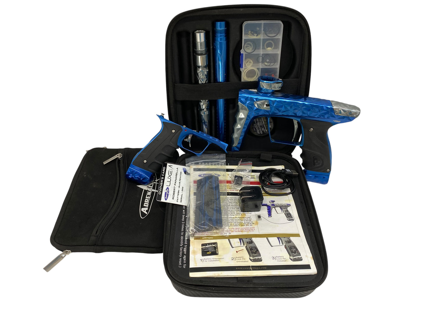 DLX LUXE Adrenaline TM40 Blue/Grey Paintball Gun