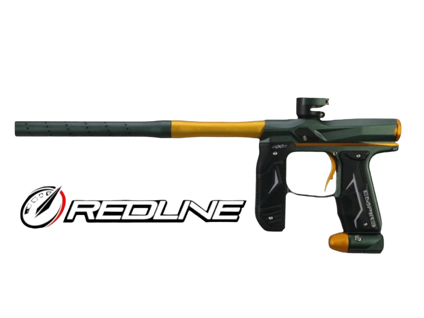 NEW Empire Axe 2.0 Paintball Gun with Redline OLED Board Dust Pine Green Dust Honey Gold