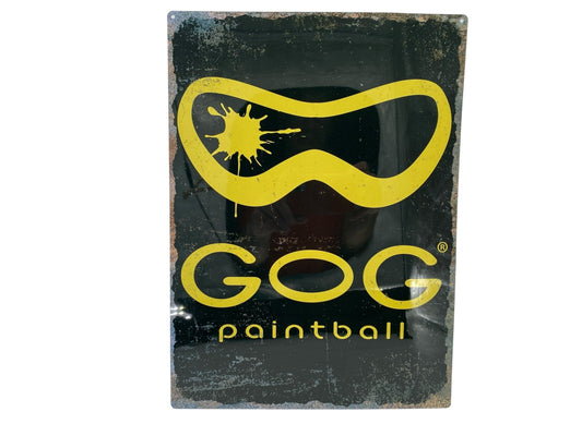 Used 16”x12” Metal GOG Paintball Poster Paintball Gun from CPXBrosPaintball Buy/Sell/Trade Paintball Markers, New Paintball Guns, Paintball Hoppers, Paintball Masks, and Hormesis Headbands