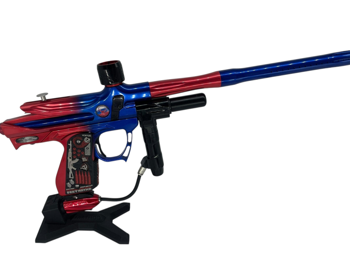 Used 2005 Bob Long Russian Legion Intimidator Paintball Gun Blue/Red Fade Paintball Gun from CPXBrosPaintball Buy/Sell/Trade Paintball Markers, New Paintball Guns, Paintball Hoppers, Paintball Masks, and Hormesis Headbands