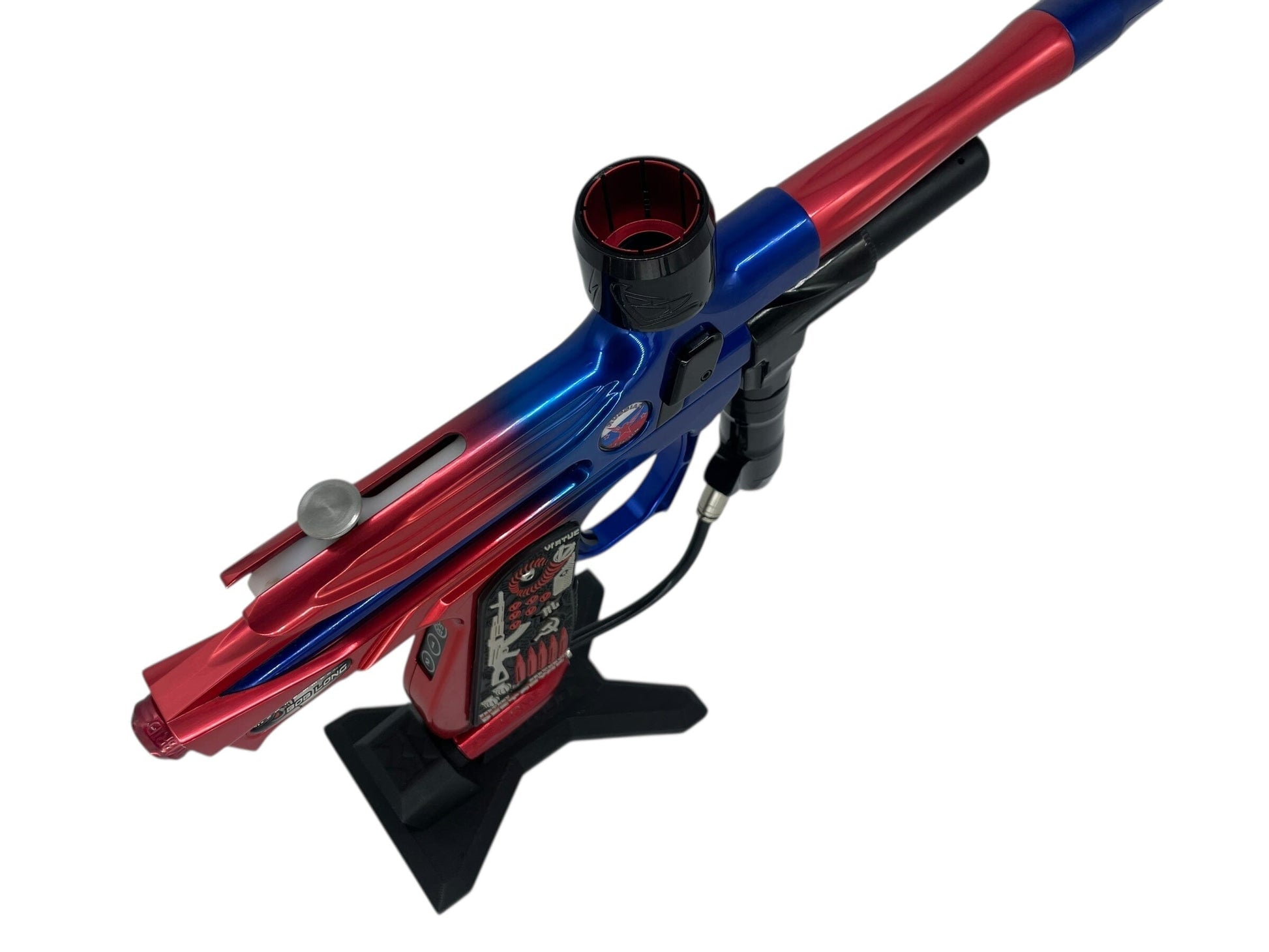 Used 2005 Bob Long Russian Legion Intimidator Paintball Gun Blue/Red Fade Paintball Gun from CPXBrosPaintball Buy/Sell/Trade Paintball Markers, New Paintball Guns, Paintball Hoppers, Paintball Masks, and Hormesis Headbands