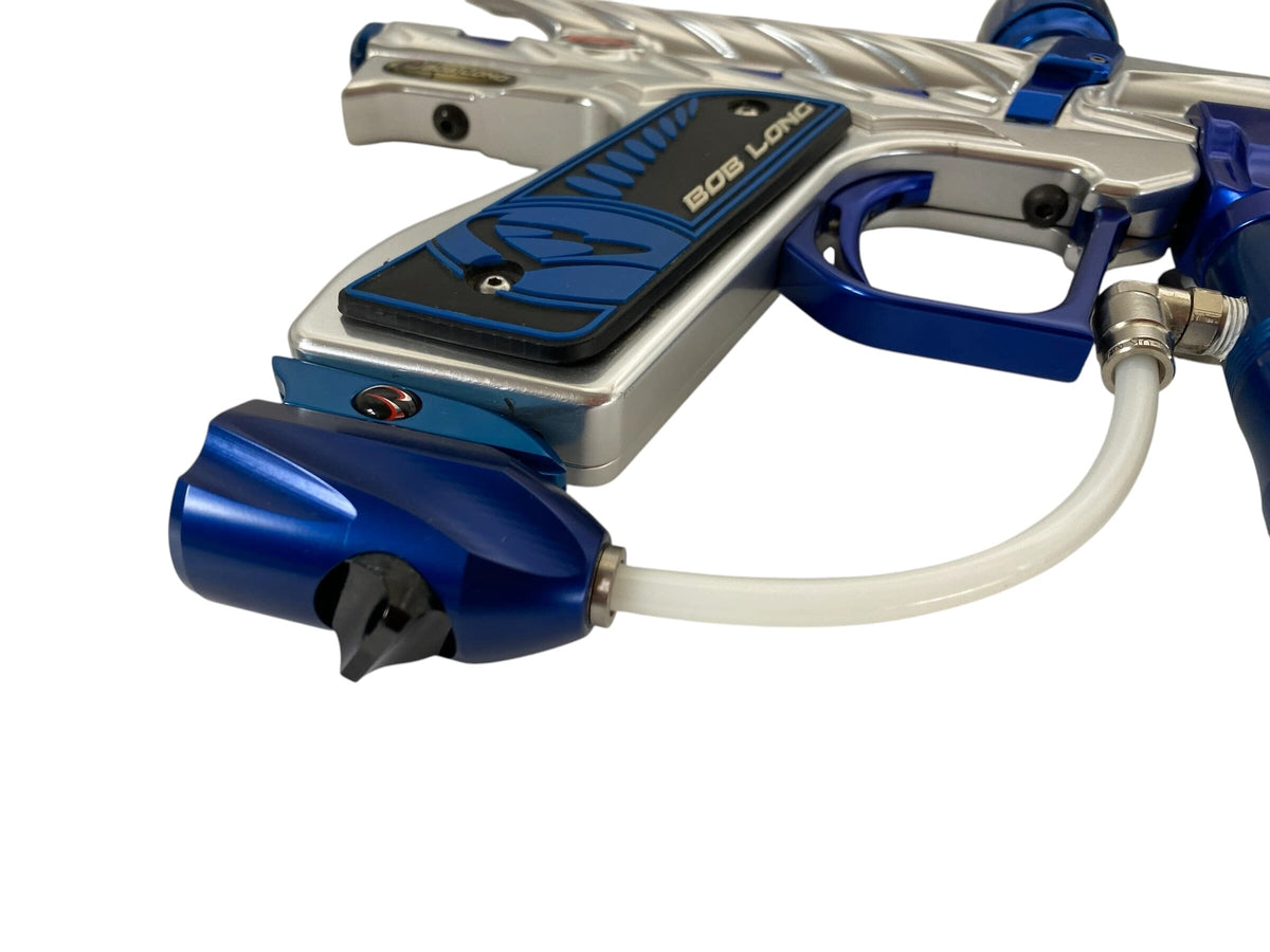Used 2k5 Bob Long Intimidator Ripper 2 silver blue Paintball Gun Paintball Gun from CPXBrosPaintball Buy/Sell/Trade Paintball Markers, New Paintball Guns, Paintball Hoppers, Paintball Masks, and Hormesis Headbands