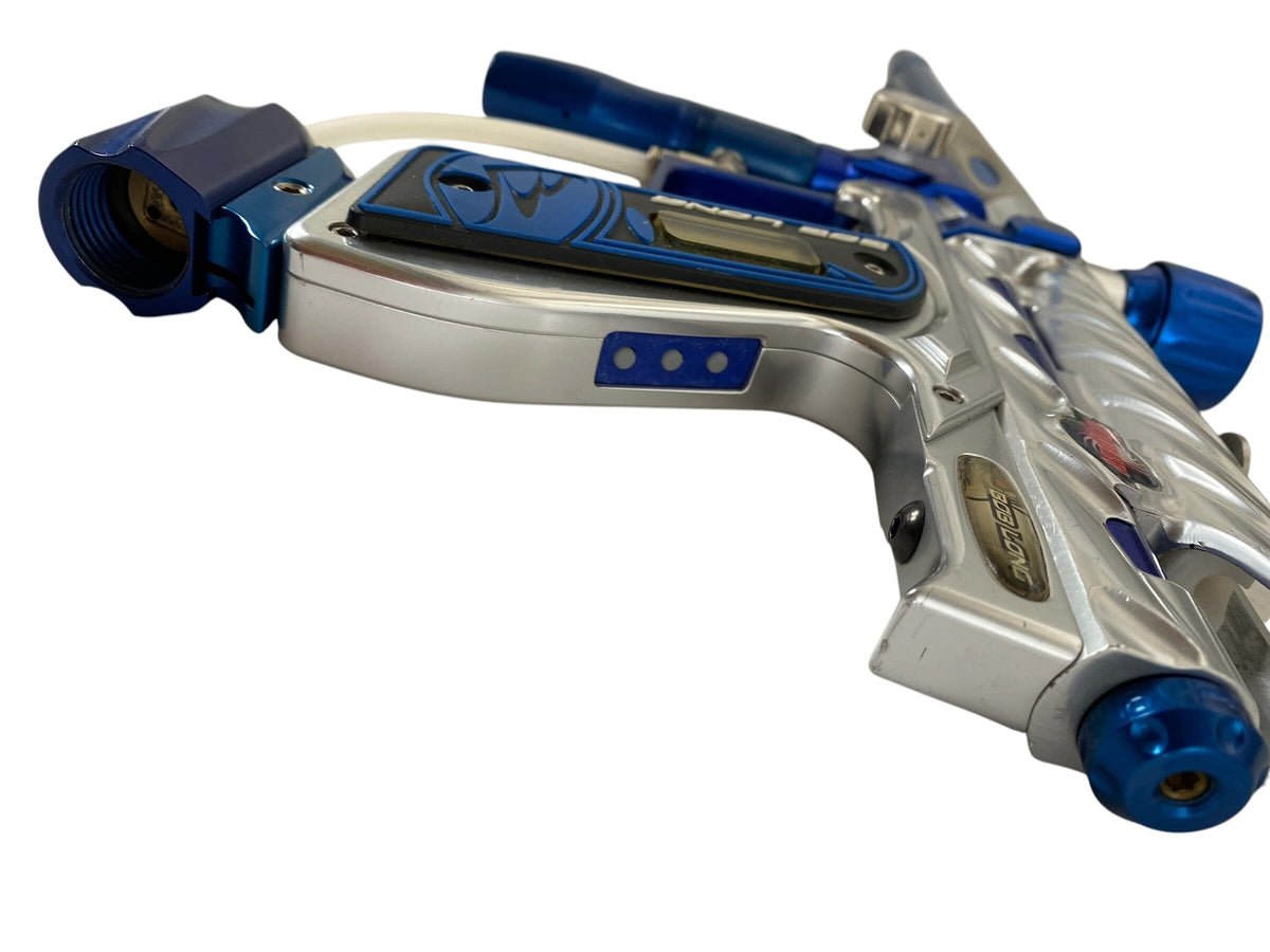 Used 2k5 Bob Long Intimidator Ripper 2 silver blue Paintball Gun Paintball Gun from CPXBrosPaintball Buy/Sell/Trade Paintball Markers, New Paintball Guns, Paintball Hoppers, Paintball Masks, and Hormesis Headbands