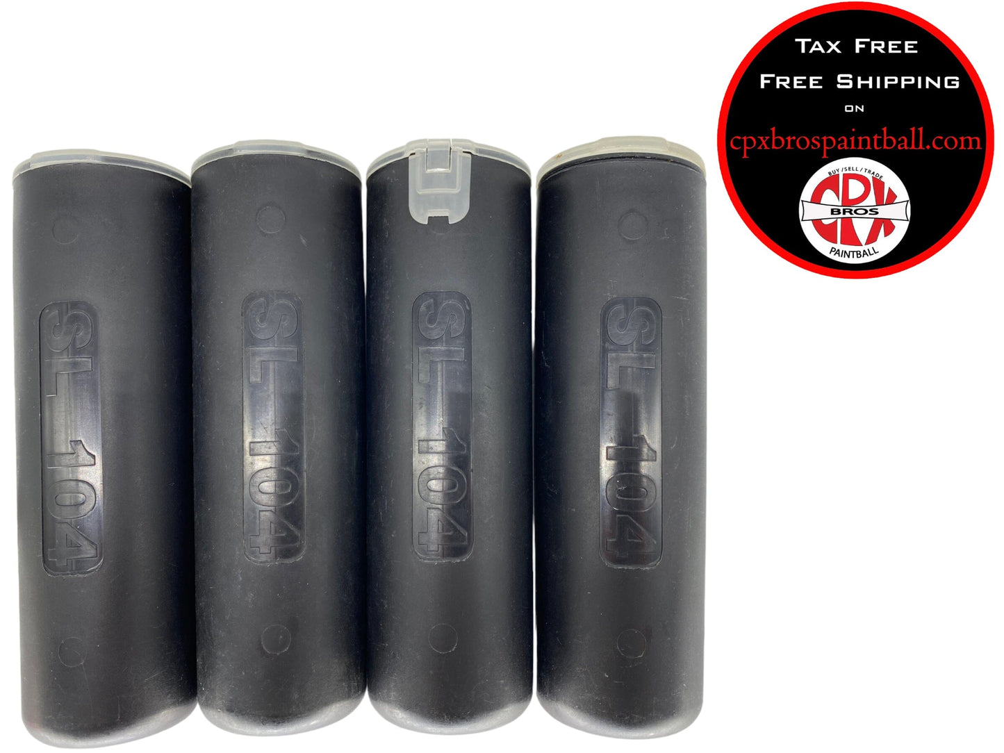 Used 4 SL-104 smaller sized Paintball Pods Paintball Gun from CPXBrosPaintball Buy/Sell/Trade Paintball Markers, New Paintball Guns, Paintball Hoppers, Paintball Masks, and Hormesis Headbands