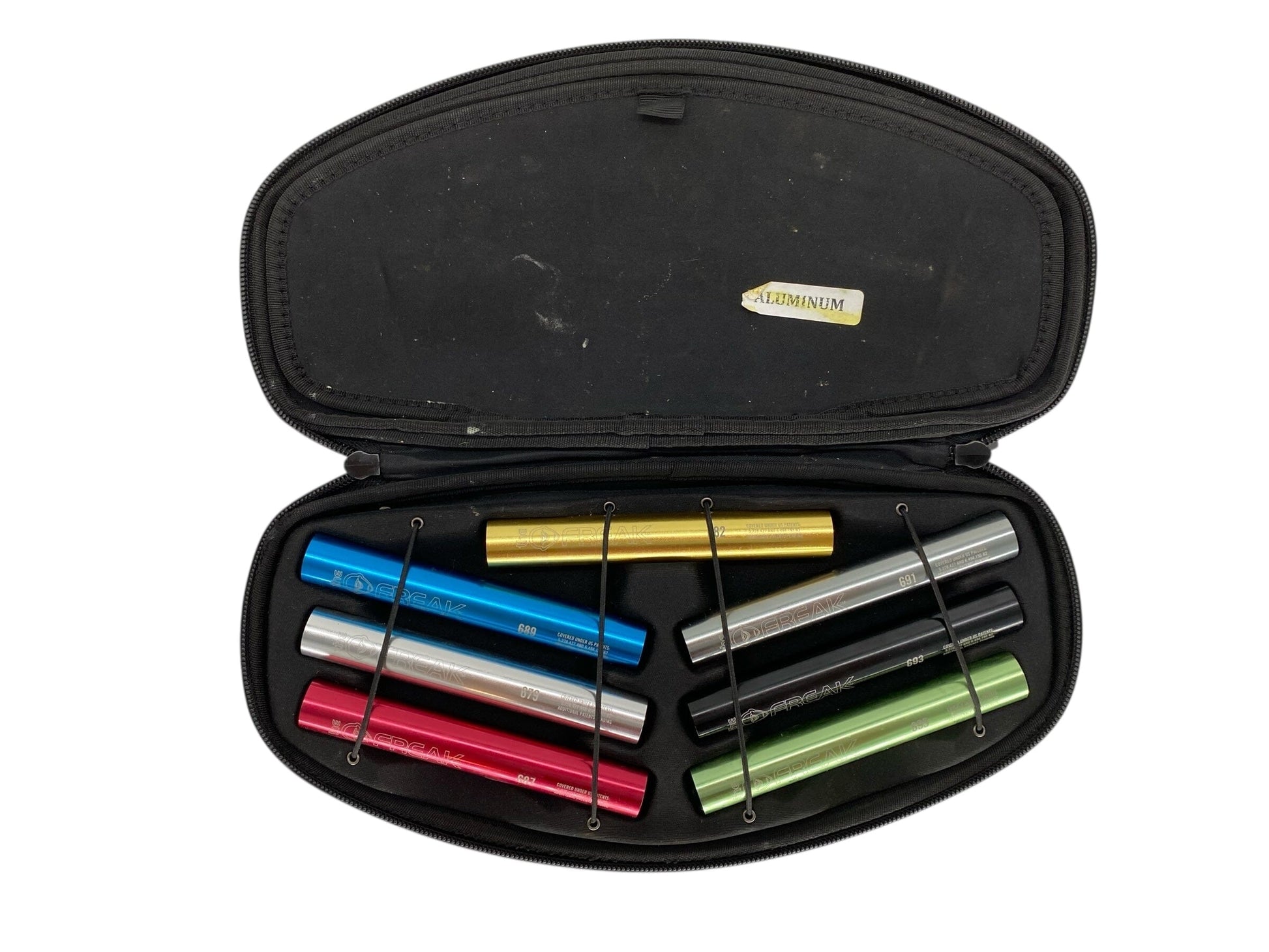 Used 7 Freak Barrel Inserts with Case Paintball Gun from CPXBrosPaintball Buy/Sell/Trade Paintball Markers, New Paintball Guns, Paintball Hoppers, Paintball Masks, and Hormesis Headbands
