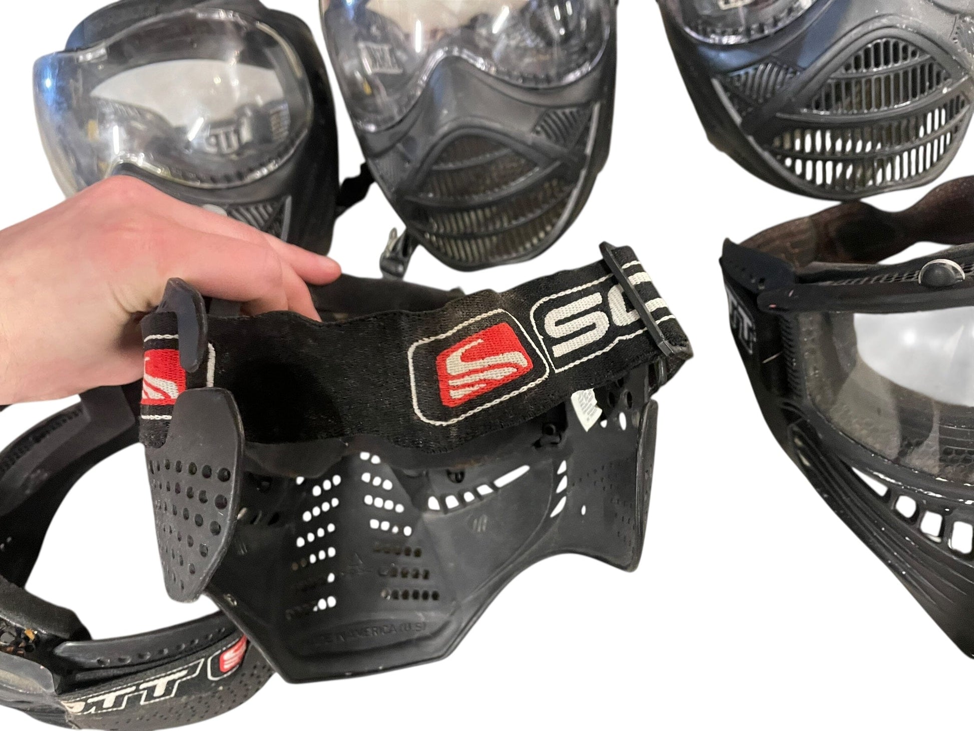 Used 7 Paintball Masks Lot Tippman Scott Paintball Gun from CPXBrosPaintball Buy/Sell/Trade Paintball Markers, New Paintball Guns, Paintball Hoppers, Paintball Masks, and Hormesis Headbands