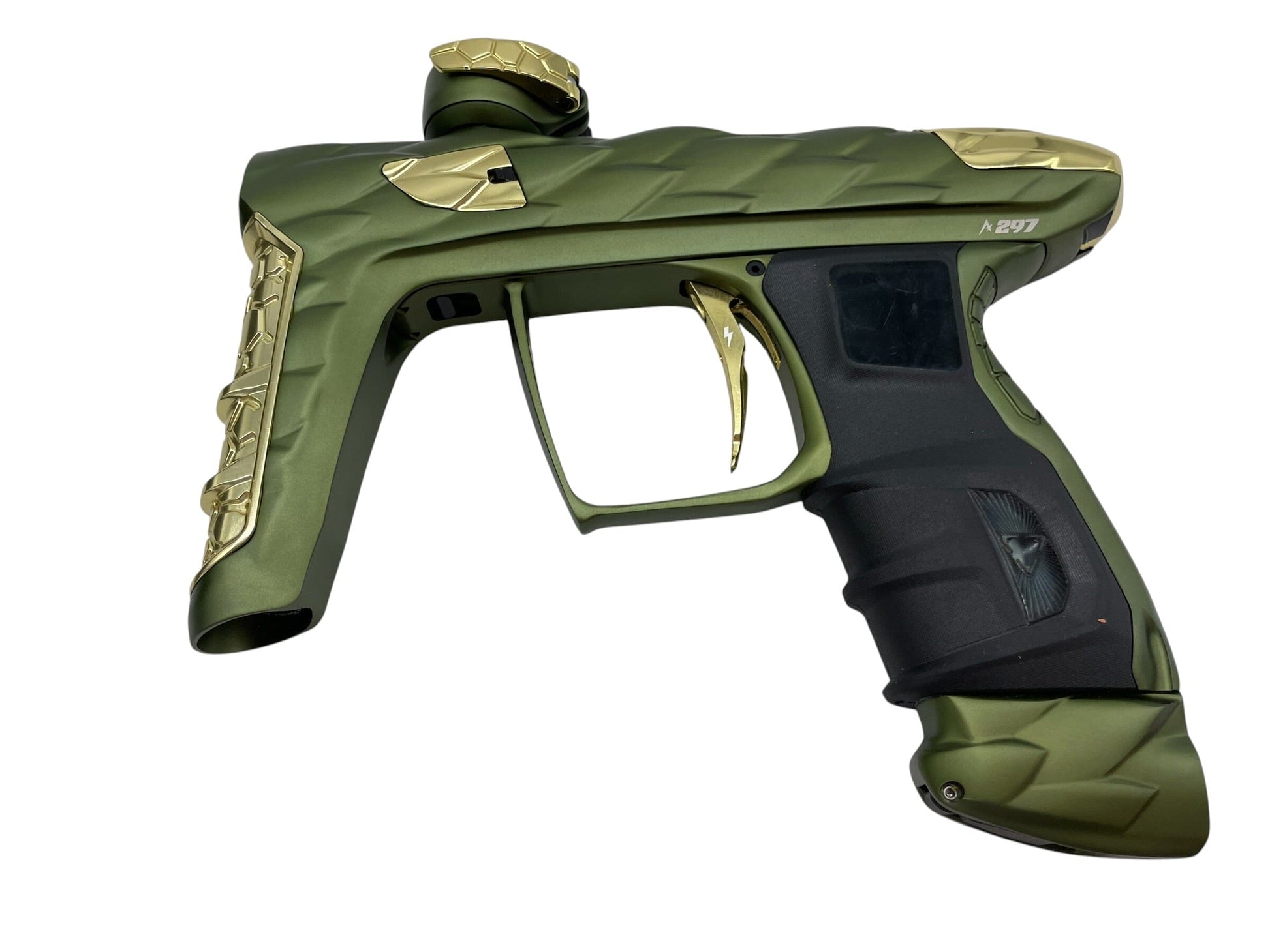 Used Adrenaline DLX Luxe Idol Olive/Gold Paintball Gun Paintball Gun from CPXBrosPaintball Buy/Sell/Trade Paintball Markers, New Paintball Guns, Paintball Hoppers, Paintball Masks, and Hormesis Headbands