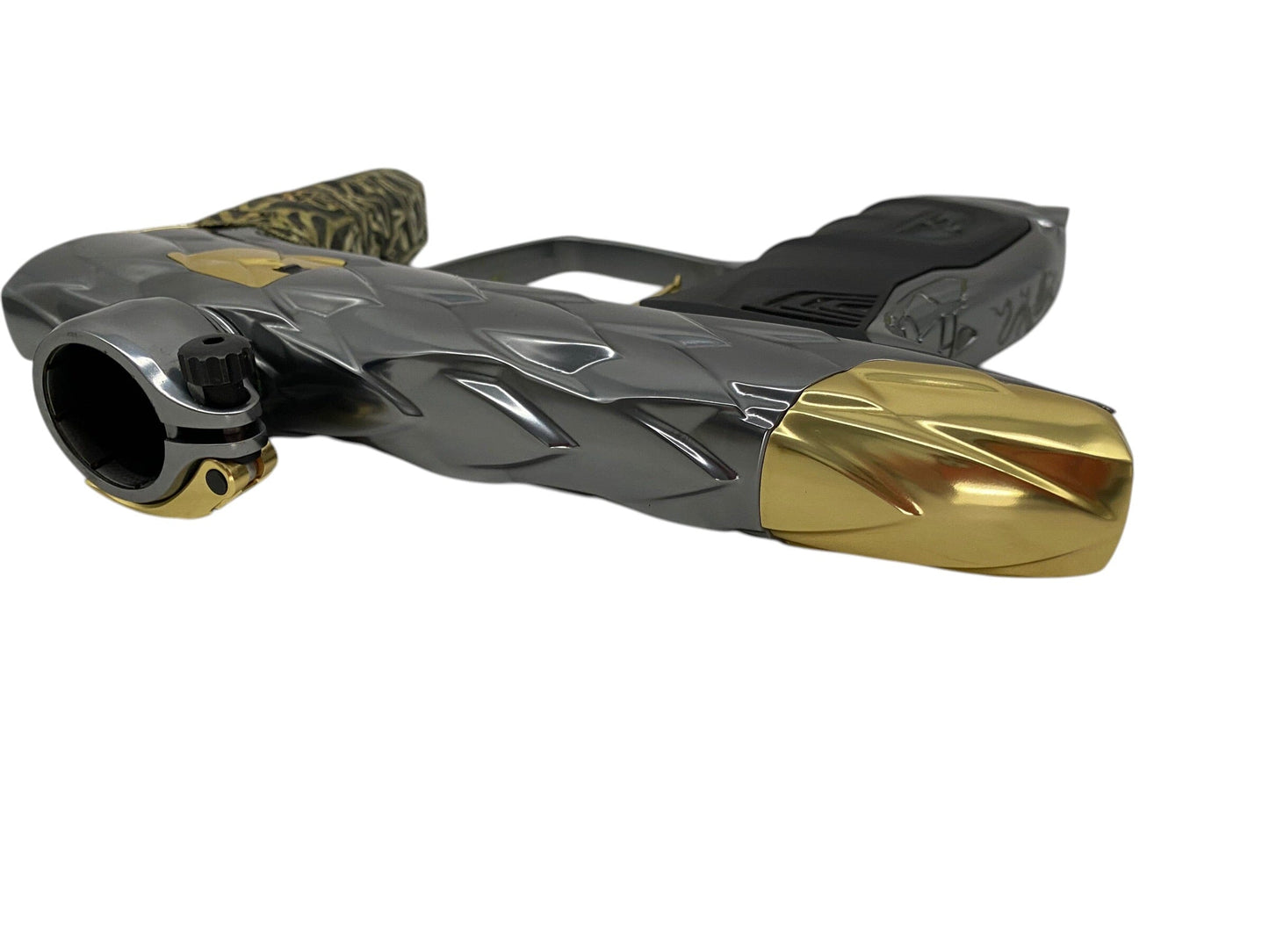 Used Adrenaline DLX Luxe Idol Pewter/Gold Paintball Gun Paintball Gun from CPXBrosPaintball Buy/Sell/Trade Paintball Markers, New Paintball Guns, Paintball Hoppers, Paintball Masks, and Hormesis Headbands