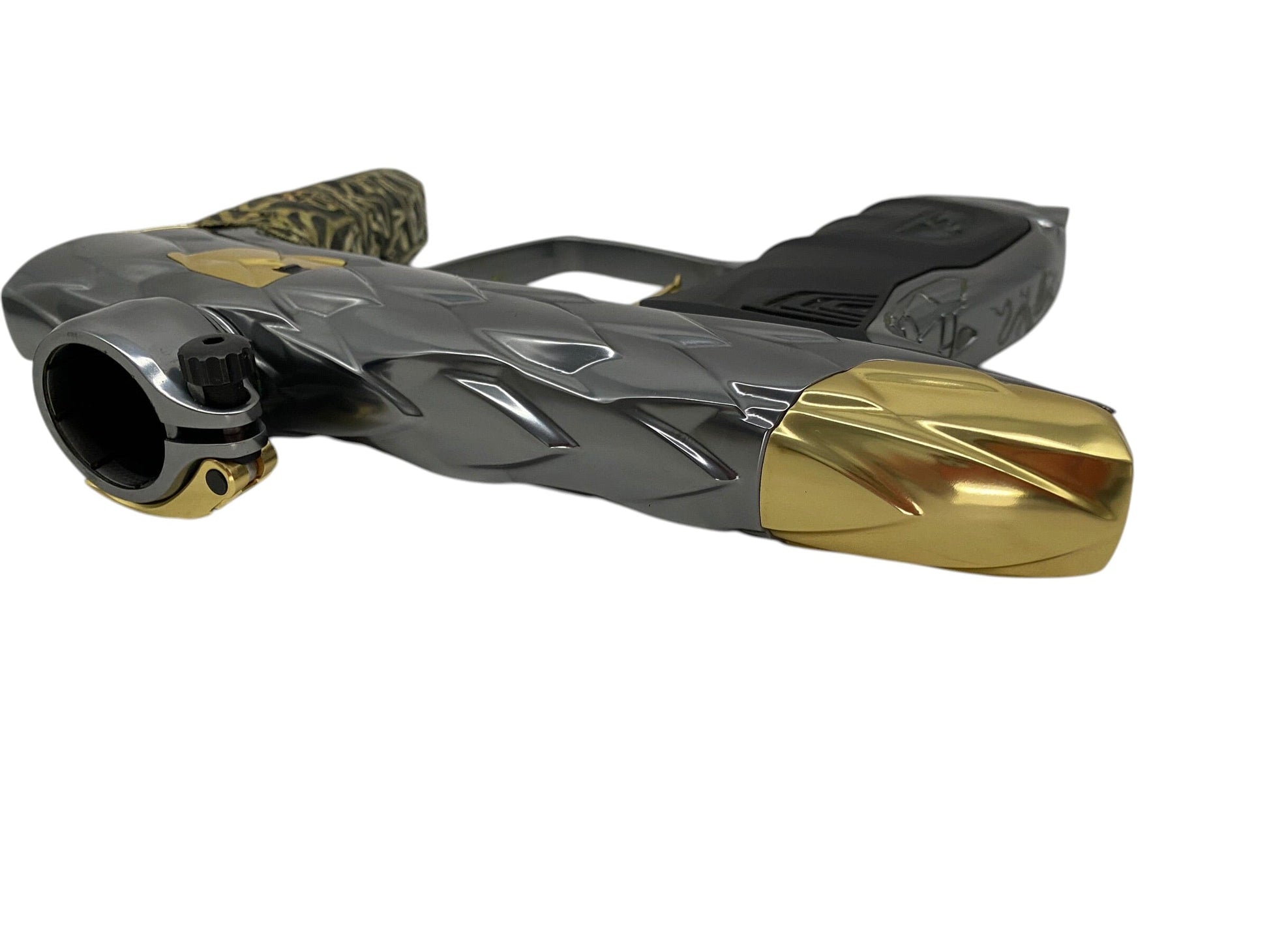 Used Adrenaline DLX Luxe Idol Pewter/Gold Paintball Gun Paintball Gun from CPXBrosPaintball Buy/Sell/Trade Paintball Markers, New Paintball Guns, Paintball Hoppers, Paintball Masks, and Hormesis Headbands