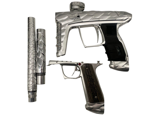 Used Adrenaline DLX Luxe Idol Silver/Silver Paintball Gun with Mech Frame Paintball Gun from CPXBrosPaintball Buy/Sell/Trade Paintball Markers, New Paintball Guns, Paintball Hoppers, Paintball Masks, and Hormesis Headbands