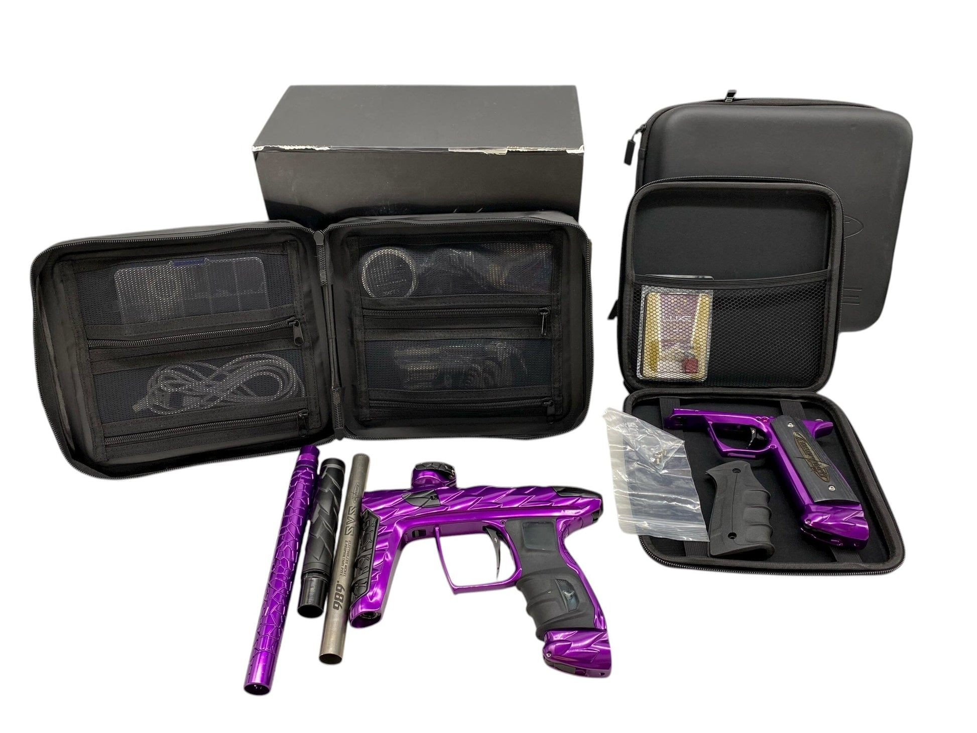 Used Adrenaline Luxe Idol Paintball Gun Purple/Black Paintball Gun from CPXBrosPaintball Buy/Sell/Trade Paintball Markers, New Paintball Guns, Paintball Hoppers, Paintball Masks, and Hormesis Headbands