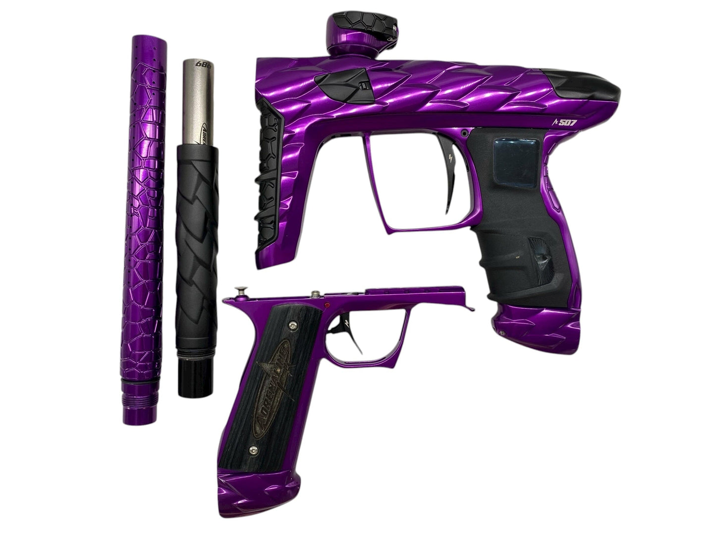 Used Adrenaline Luxe Idol Paintball Gun Purple/Black Paintball Gun from CPXBrosPaintball Buy/Sell/Trade Paintball Markers, New Paintball Guns, Paintball Hoppers, Paintball Masks, and Hormesis Headbands