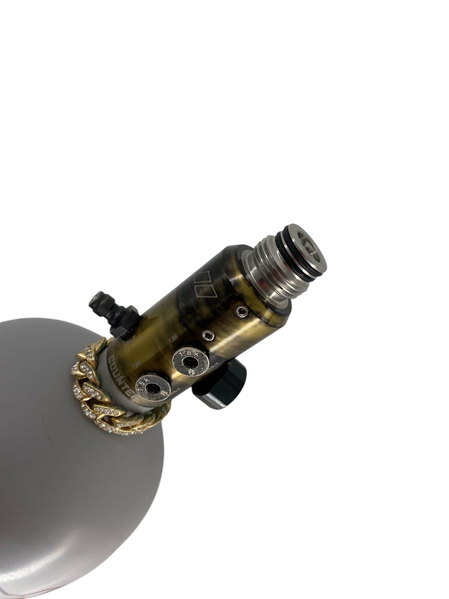 Used Alpha Air 68/4500 Paintball Tank with Powerhouse Counterpunch Regulator - Long Body Paintball Gun from CPXBrosPaintball Buy/Sell/Trade Paintball Markers, New Paintball Guns, Paintball Hoppers, Paintball Masks, and Hormesis Headbands