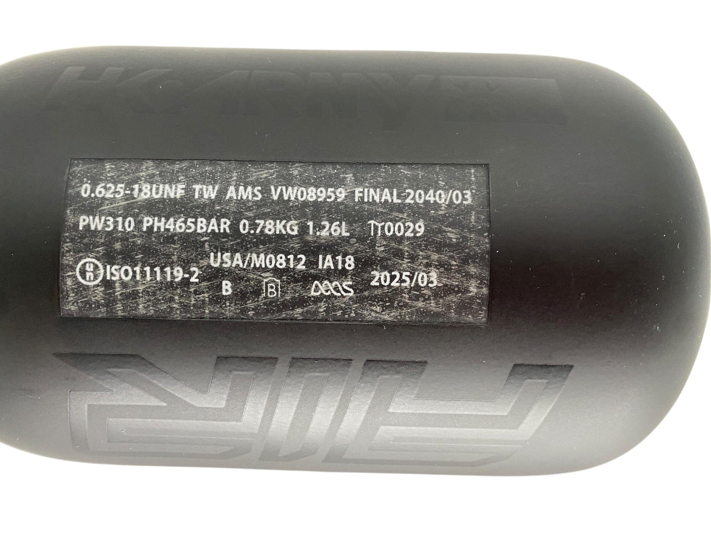 Used Alpha Air 77/4500 Paintball Tank (Tank Only) Void Black Paintball Gun from CPXBrosPaintball Buy/Sell/Trade Paintball Markers, New Paintball Guns, Paintball Hoppers, Paintball Masks, and Hormesis Headbands