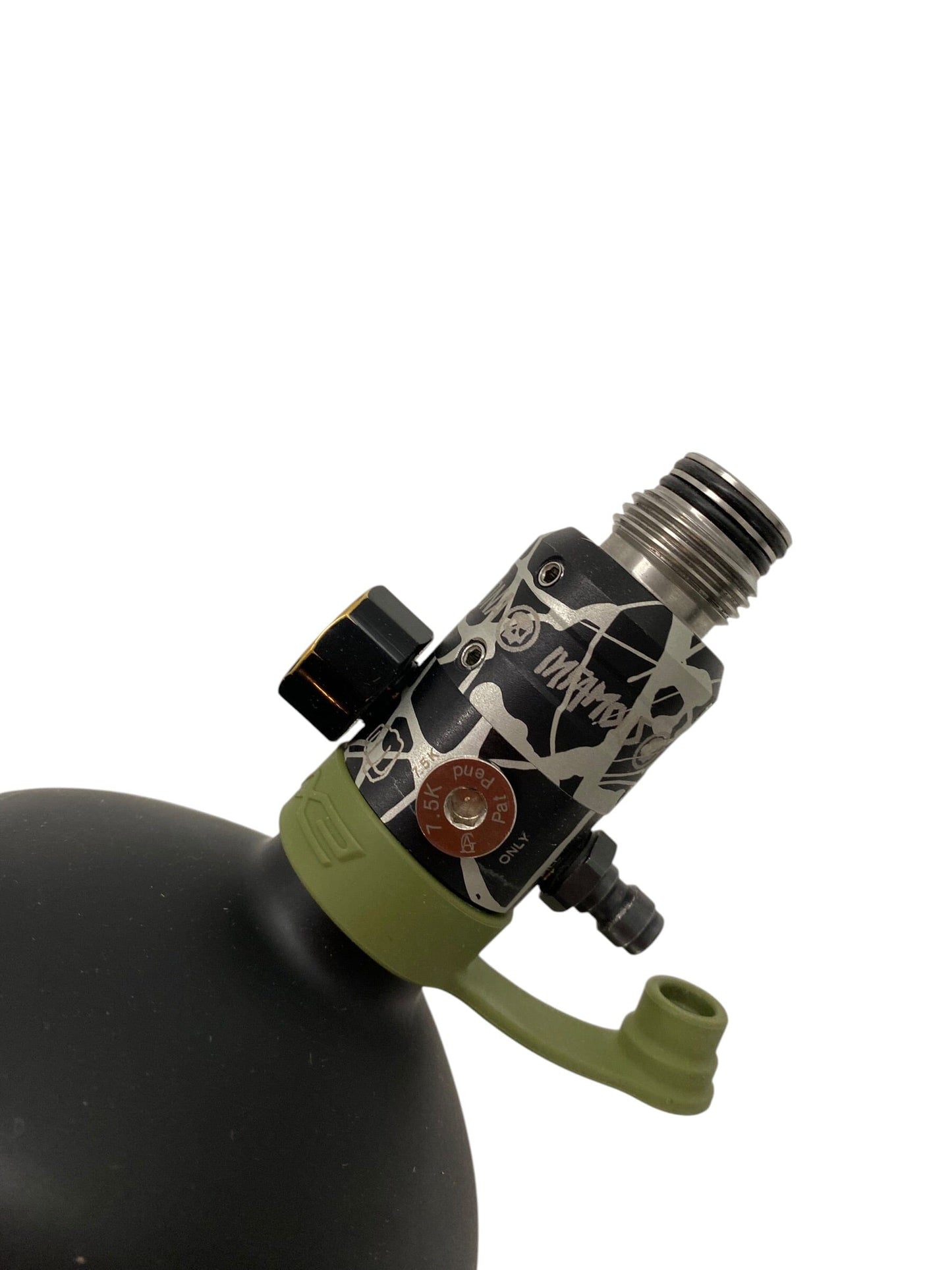 Used Alpha Air® 77ci "Surge" W/ Infamous HAYMKR Splash Reg Paintball Gun from CPXBrosPaintball Buy/Sell/Trade Paintball Markers, New Paintball Guns, Paintball Hoppers, Paintball Masks, and Hormesis Headbands