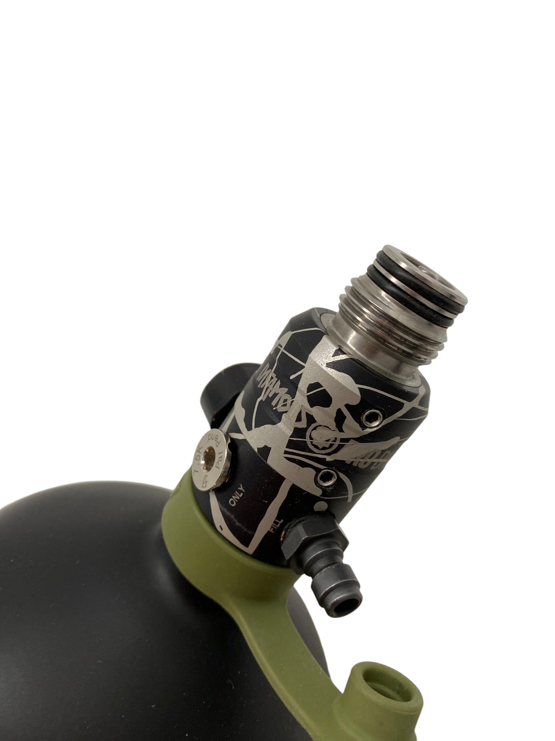 Used Alpha Air® 77ci "Surge" W/ Infamous HAYMKR Splash Reg Paintball Gun from CPXBrosPaintball Buy/Sell/Trade Paintball Markers, New Paintball Guns, Paintball Hoppers, Paintball Masks, and Hormesis Headbands