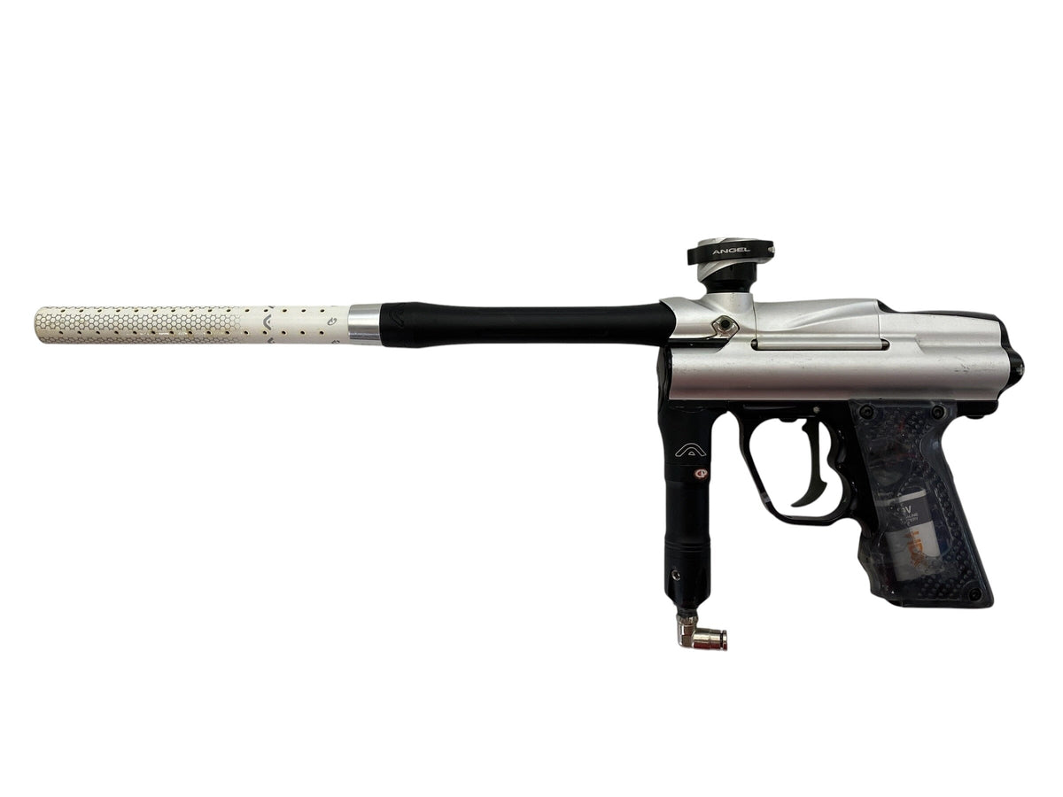 Used Angel A1 Fly Paintball Gun Silver/Black Paintball Gun from CPXBrosPaintball Buy/Sell/Trade Paintball Markers, New Paintball Guns, Paintball Hoppers, Paintball Masks, and Hormesis Headbands