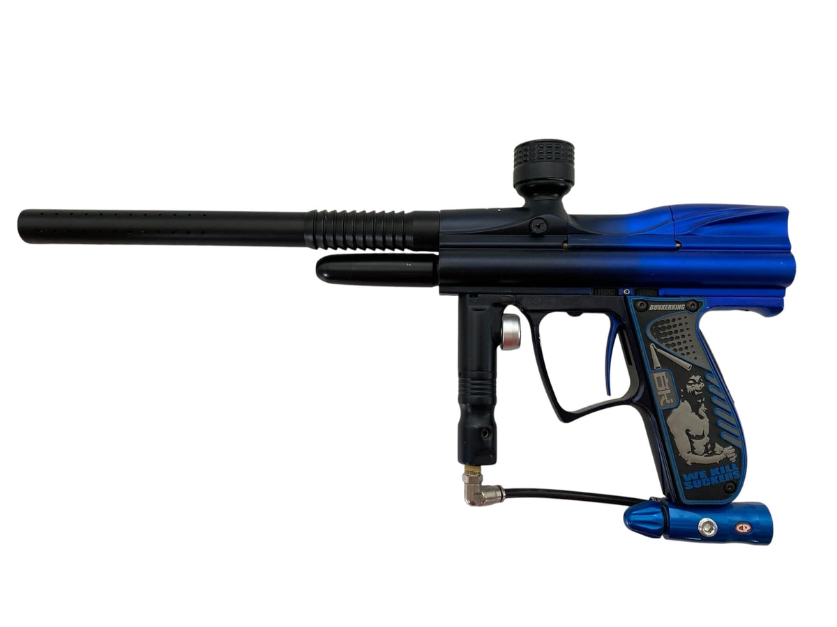 Used Angel A4 Paintball Gun Black Blue Fade Paintball Gun from CPXBrosPaintball Buy/Sell/Trade Paintball Markers, New Paintball Guns, Paintball Hoppers, Paintball Masks, and Hormesis Headbands