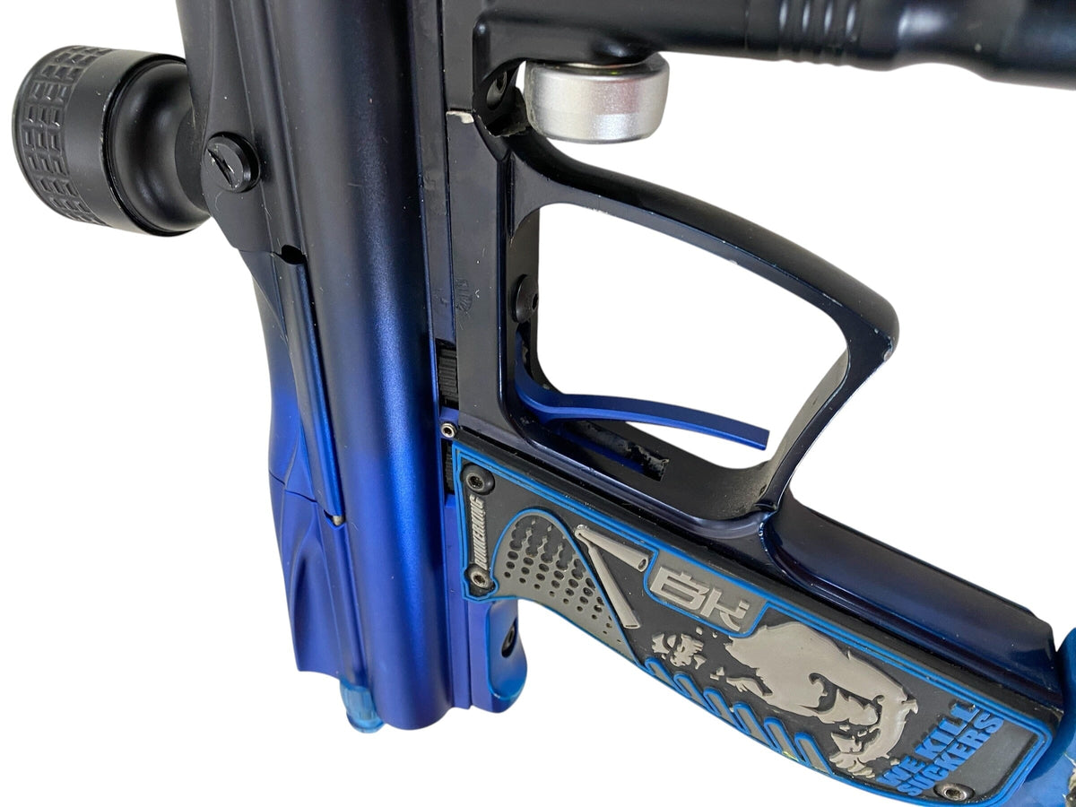 Used Angel A4 Paintball Gun Black Blue Fade Paintball Gun from CPXBrosPaintball Buy/Sell/Trade Paintball Markers, New Paintball Guns, Paintball Hoppers, Paintball Masks, and Hormesis Headbands